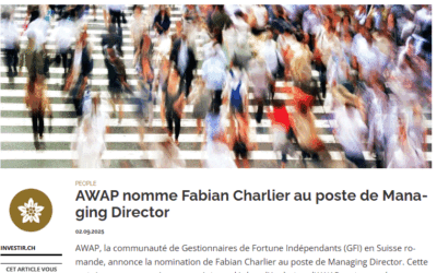 AWAP nomme Fabian Charlier au poste de Managing Director